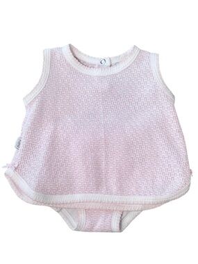 Paty Sleeveless Diaper Cover Set, Pink